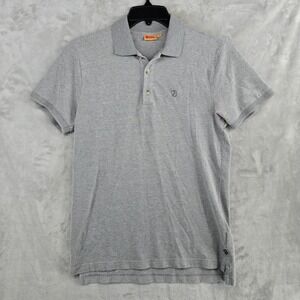 Fjallraven Nils Pique Polo‎ Shirt Mens Size Small Gray Short Sleeve